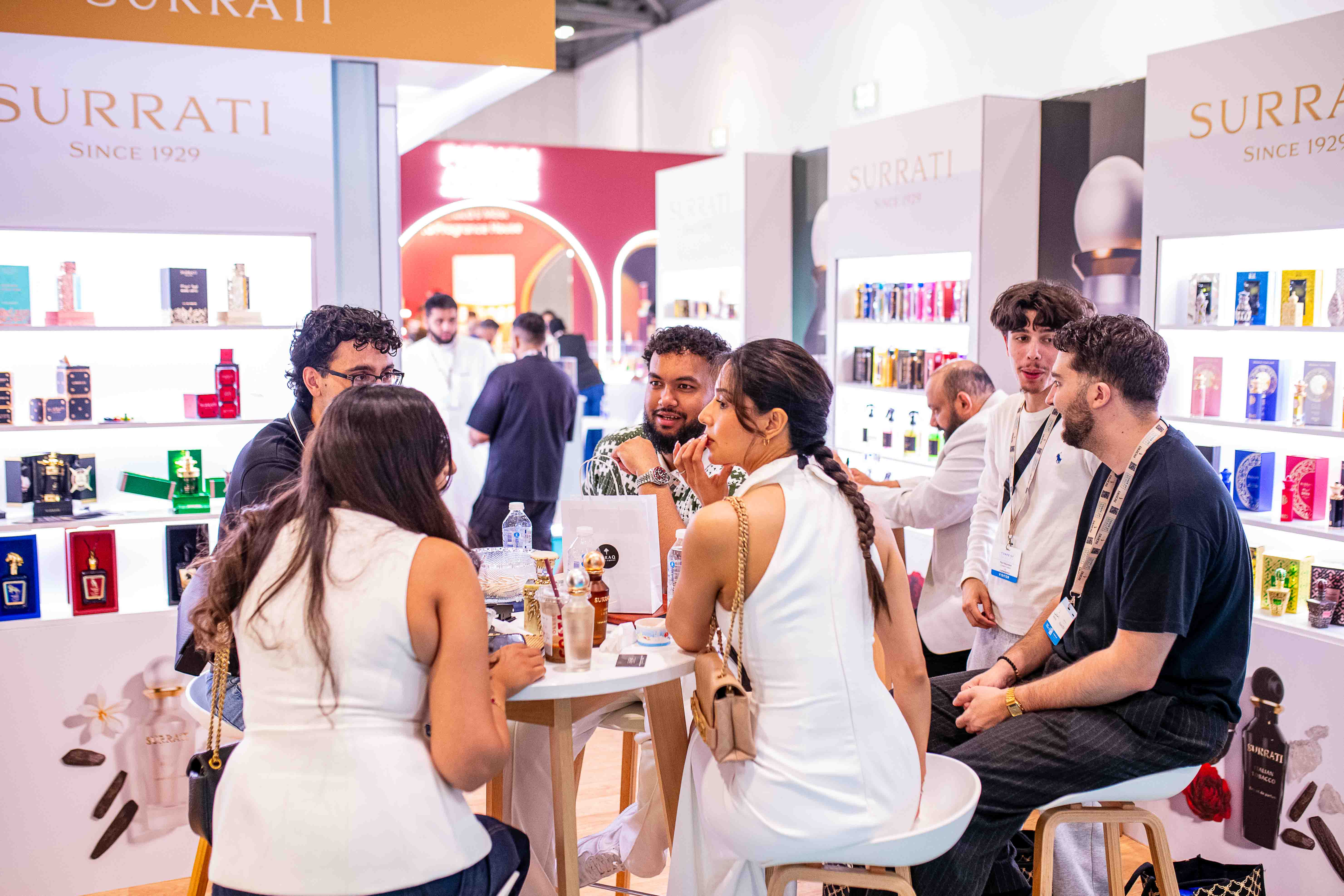 luxury perfume showcase